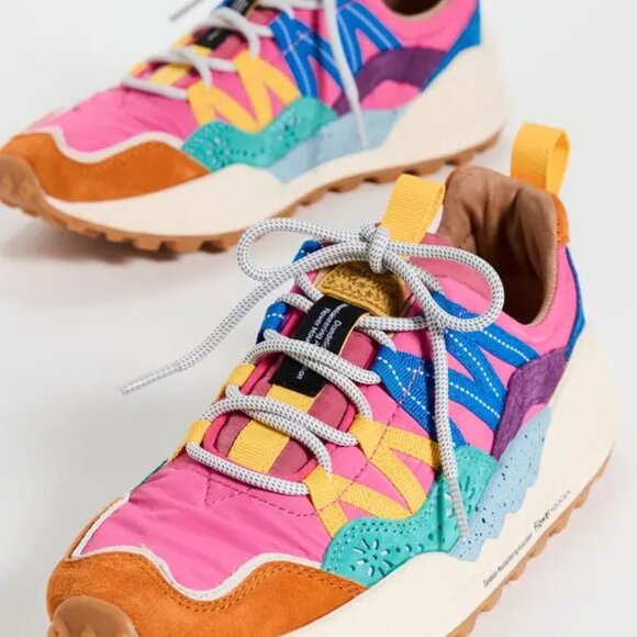 NEW FLOWER MOUNTAIN Washi Sneakers in Orange/green for women 825 12m7 - Picture 8 of 11